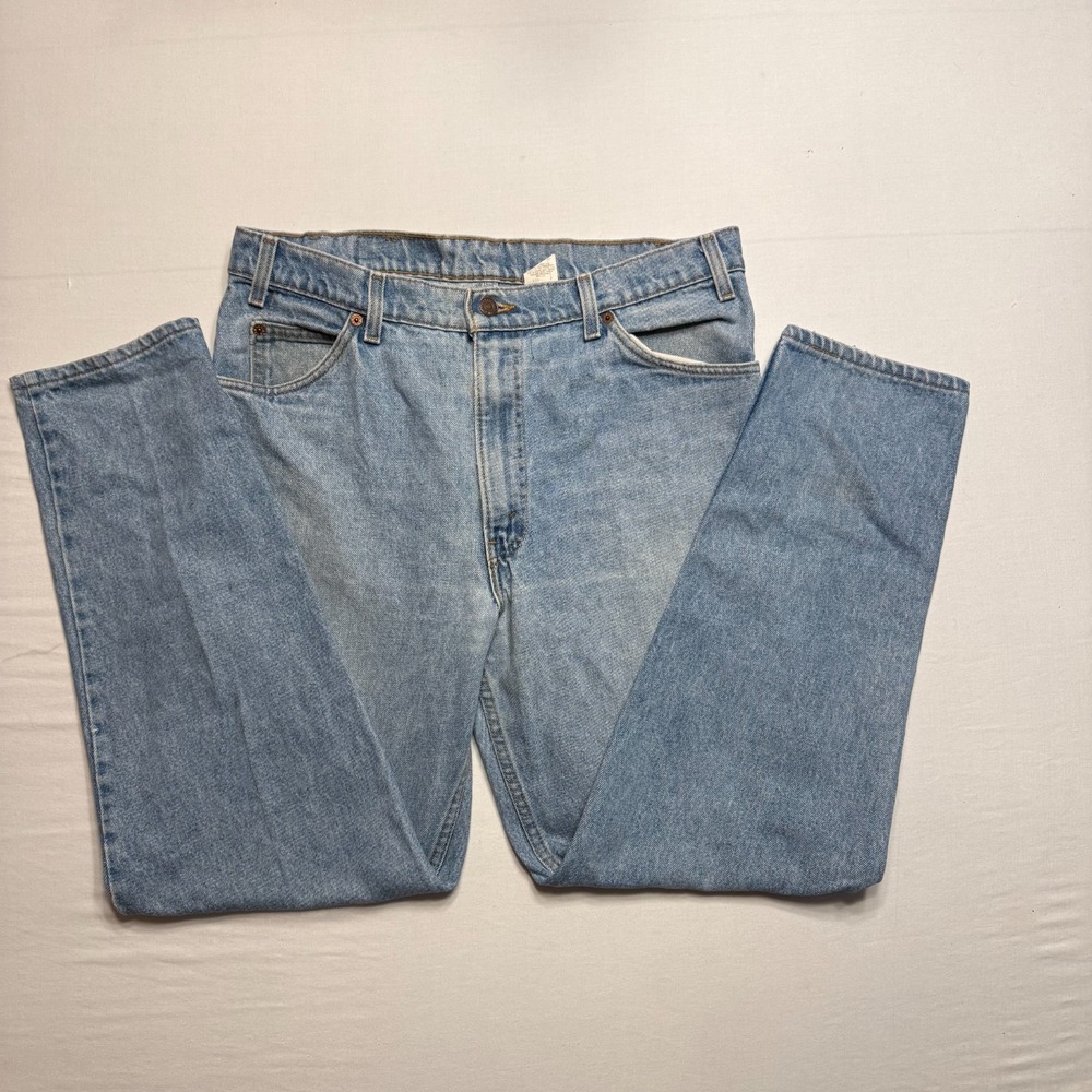 Levis 550 Jeans Mens 36x32 Blue Relaxed Fit Tapered Leg 90s Orange Tab‎ USA